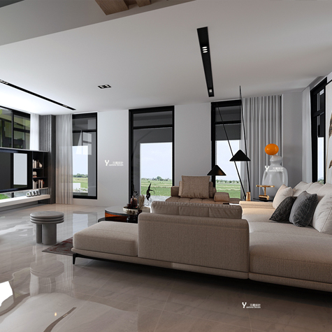 宜蘭元騰空間設計室內裝修客廳沙發區設計規劃