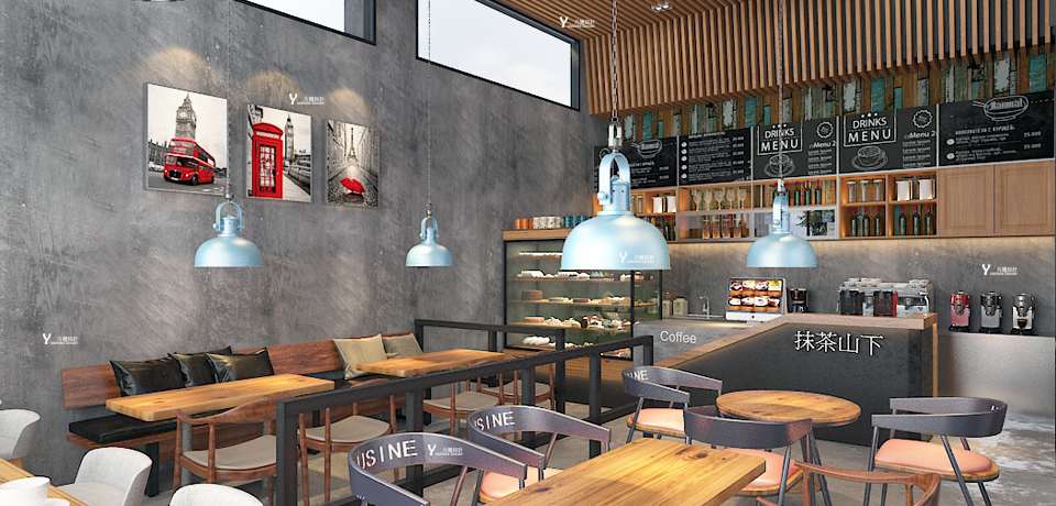 元騰空間設計室內裝修咖啡廳室內用餐區規劃設計