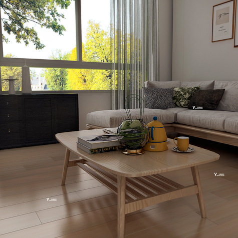 選用木質傢俱,更添加空間的溫潤感!